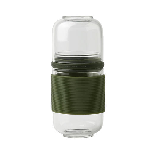 便携式旅行茶具.玻璃快客杯（茶水分离） 商品图0