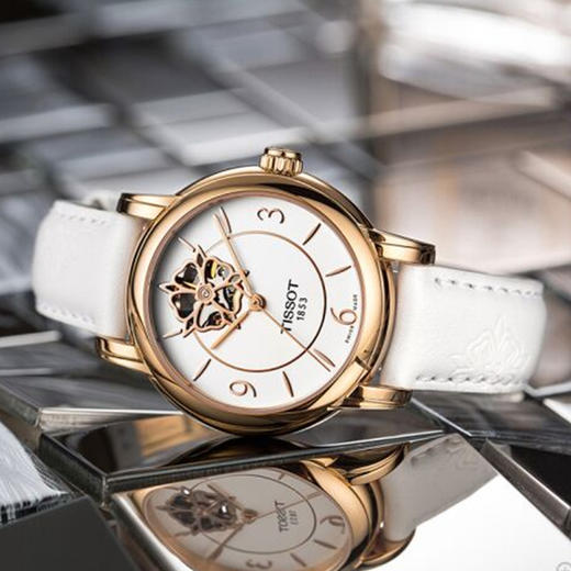 天梭 TISSOT 心媛系列T050.207.37.017.04皮带80机芯机械女表 商品图1