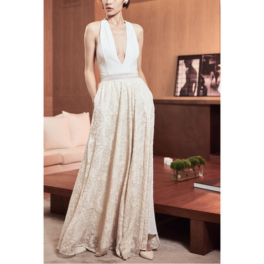 CG｜Velvet Sabrina Maxi Skirt [丝绒提花半裙] 商品图0