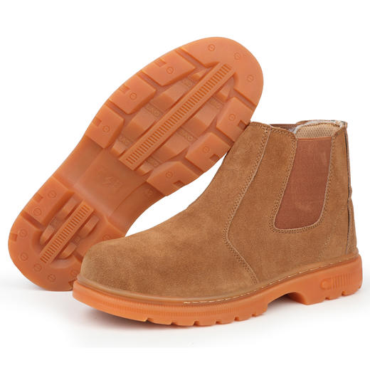 劳保鞋防砸防刺焊工反绒皮耐磨防臭安全工作鞋钢包头男 商品图1