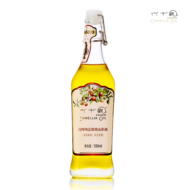 香港最受欢迎品牌 孕婴-坐月必备营养油  六千嵗冷榨纯正原香山茶油 500ML