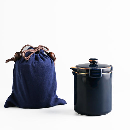 便携式旅行茶具.陶瓷快客杯（霁蓝款） 商品图0