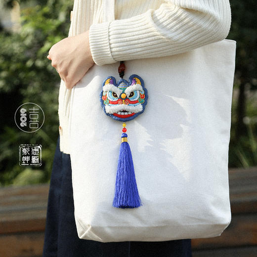 醒狮刺绣diy材料包  祈福平安、自绣送人的好礼物 商品图3
