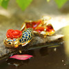 「金鱼」阿卡珊瑚珐琅金鱼胸针【仅现货】 商品缩略图1