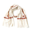 70cm宽 米白色 边绣 克什米尔pashmina羊绒围巾 - 2 商品缩略图6