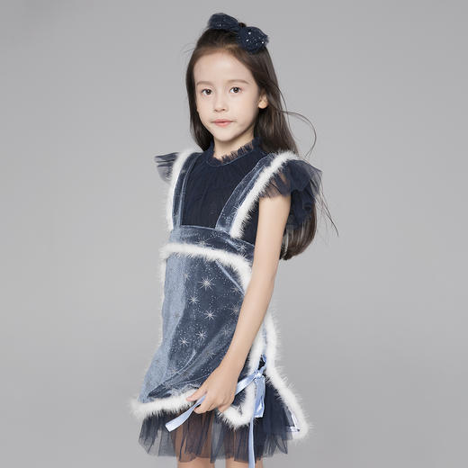 非质量问题不退换~pureshare蓬纱馆 女童秋装洋气连衣裙宝宝儿童女孩公主裙套装-雪屋大冒险套装 商品图2