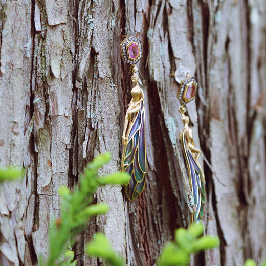 珐琅精灵耳环【定制】 商品图3