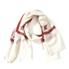 70cm宽 米白色 边绣 克什米尔pashmina羊绒围巾 - 3 商品缩略图6