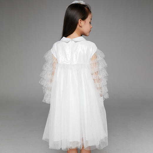 非质量问题不退换哦~pureshare蓬纱馆 儿童公主裙女童长袖连衣裙秋装洋气宝宝礼服裙-午后天鹅湖 商品图5