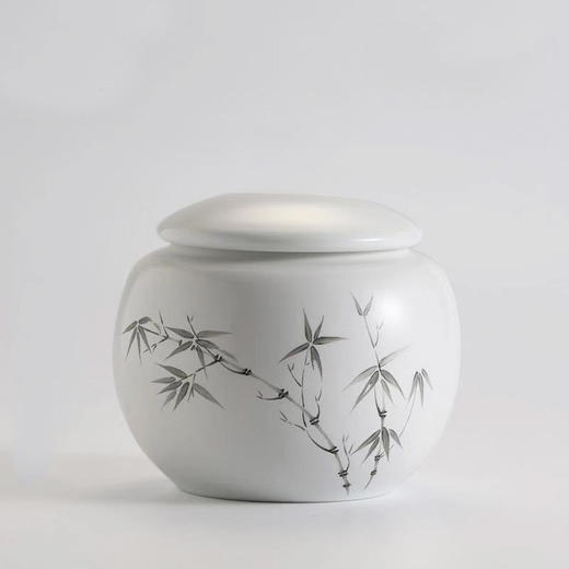 景德镇陶瓷茶叶罐.手工手绘密封罐（荷花） 商品图0
