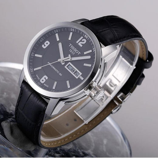 天梭tissot骏驰200系列t0554301605700皮带机械男表