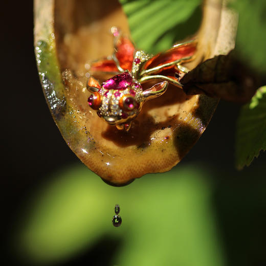 「金鱼」红珐琅金鱼胸针/吊坠【仅现货】 商品图3