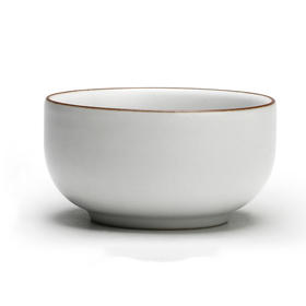 景德镇陶瓷品茗单杯.汝窑手工茶杯（月白）