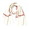 70cm宽 米白色 边绣 克什米尔pashmina羊绒围巾 - 2 商品缩略图7