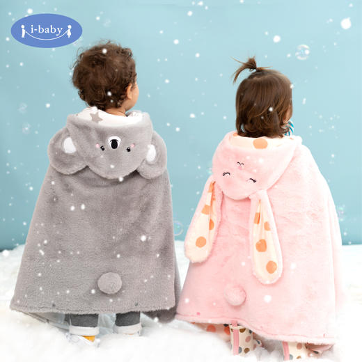i-baby 萌趣毛绒披肩 商品图0