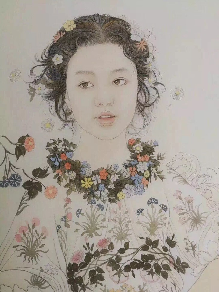 置爱艺术家定制|肖像工笔画 刘莹莹作品