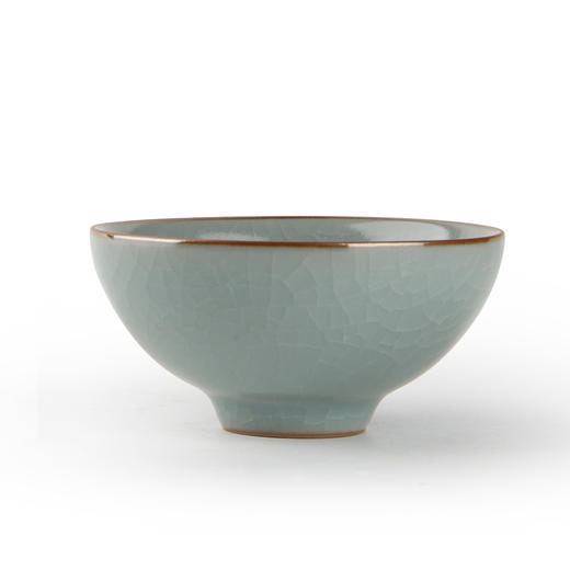 景德镇陶瓷功夫茶具.汝窑单杯品茗杯（天青） 商品图0