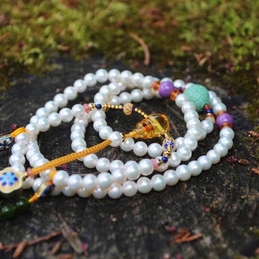 108颗珍珠多宝串珠项链【孤品】 商品图1