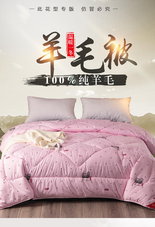 【3倍保暖排湿  不滋生螨虫 自动恒温】澳洲羊毛冬被  200*230cm6斤 商品图7