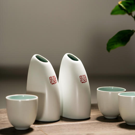 西泠印社 时光如梭酒具陶瓷酒杯酒器套装礼盒 商品图0