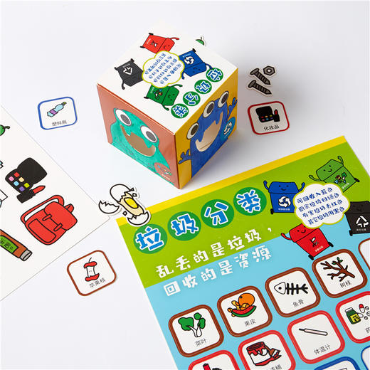 垃圾分类怪兽盒子游戏道具儿童早教益智玩具幼儿园手工diy 商品图5