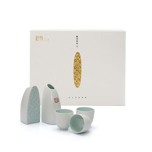 西泠印社 时光如梭酒具陶瓷酒杯酒器套装礼盒 商品图3