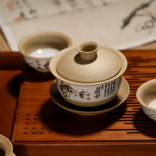 西泠印社 玉映砂紫砂陶瓷茶具套装 商品图1