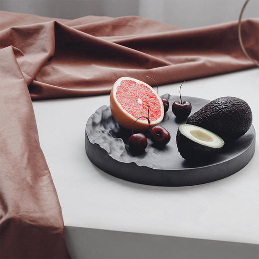 “载” 陶&瓷果盘 如同山水画里的留白 商品图0