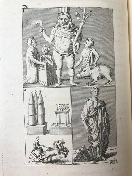 1763年 尤维纳利斯与佩尔修斯讽刺诗集 15帧铜版画插图 皮装18开 商品图10