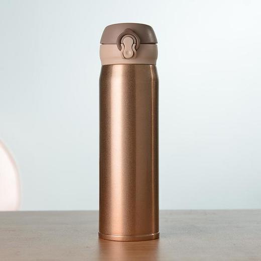 不锈钢便携式不锈钢保温杯户外运动便携弹跳杯500ml礼品水杯亚布力