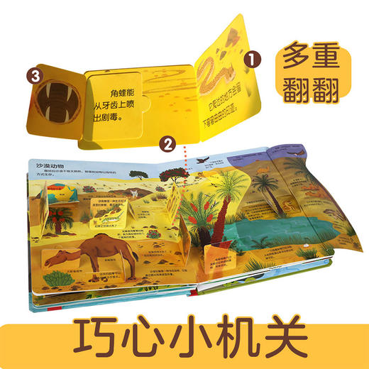 乐乐趣揭秘翻翻书低幼版第三辑 揭秘动物 原价68.8 商品图2