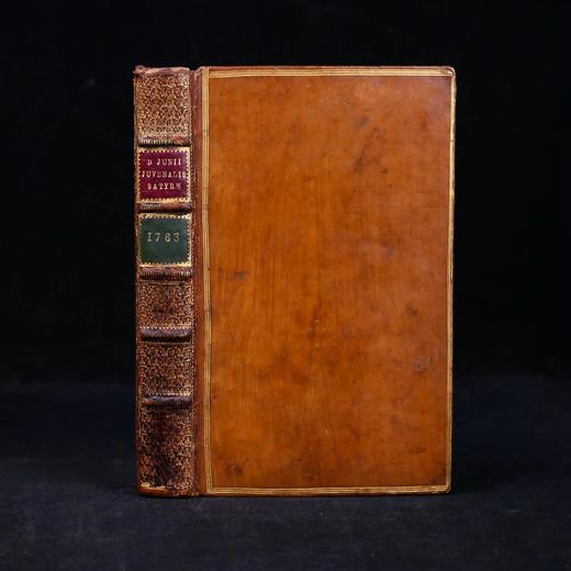 1763年 尤维纳利斯与佩尔修斯讽刺诗集 15帧铜版画插图 皮装18开 商品图0