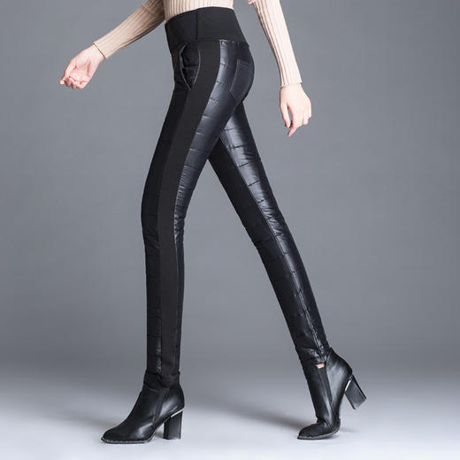 LLBS-1888秋季高腰保暖双面羽绒棉裤 商品图3