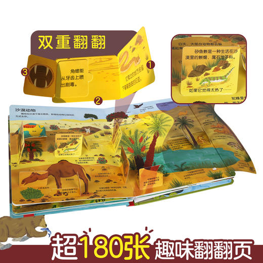 乐乐趣揭秘翻翻书低幼版第三辑 揭秘自然+揭秘动物（2册）原价137.6 商品图6