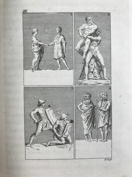 1763年 尤维纳利斯与佩尔修斯讽刺诗集 15帧铜版画插图 皮装18开 商品图8