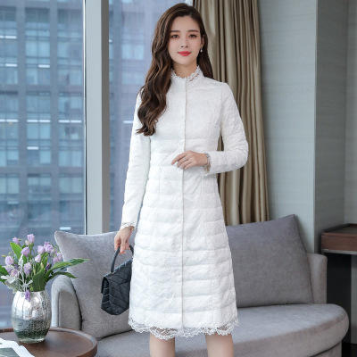 XTH-1266秋季新款韩版修身显瘦过膝棉服 商品图1