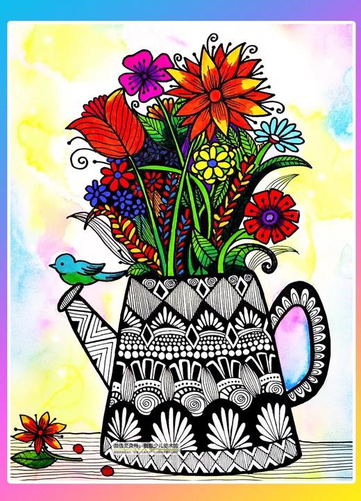 《花与花瓶》线描【自动发货：下单后，点击手机短信中收到的链接，即可获取文件下载的链接；如有任何问题，可添加客服微信hm33268获得帮助】 商品图0