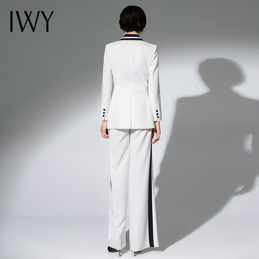 IWY/白色西装长裤套装A1193014C101+A1193014P301 商品图3