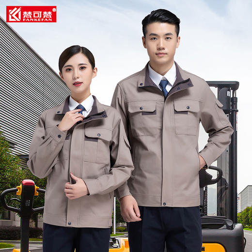 纯棉工作服套装男秋冬季双层耐磨加厚电焊电工服全棉劳保工人工服 商品图3