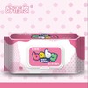 【湿巾】*好而悠湿巾新生儿带盖60抽手口湿巾2包装粉 商品缩略图0