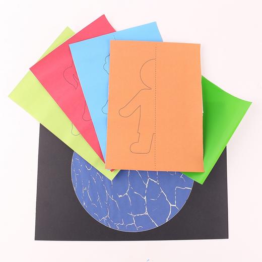 我们同住的地球村diy创意画 幼儿园地球日手工美术贴画制作材料包 商品图5
