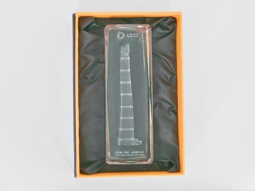 【632推荐】上海中心|建筑艺术内雕水晶模型-文创 商品图4