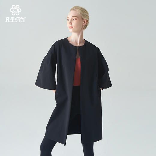 F09858凡圣瑜伽服春夏款优雅女神休闲外搭外套（不含胸垫） 商品图8