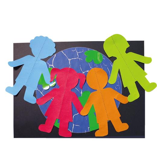 我们同住的地球村diy创意画 幼儿园地球日手工美术贴画制作材料包 商品图4