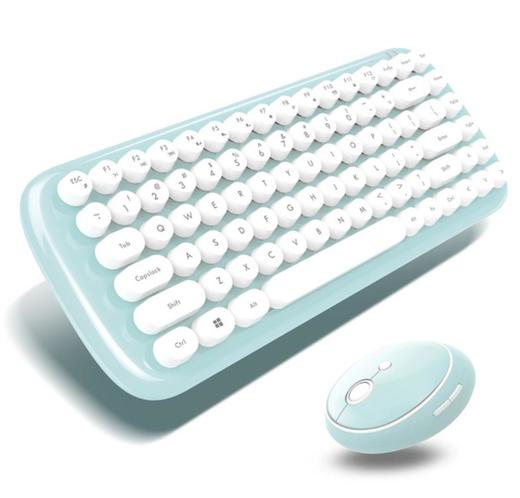 。【键鼠套餐】2.4G迷你无线键盘朋克巧克力键帽无线键鼠办公小键盘鼠标定制套装 商品图2