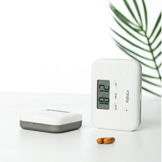 FaSoLa智能电子药盒分装一周定时闹钟小药盒吃药提醒器老人便携随身震动 商品图0