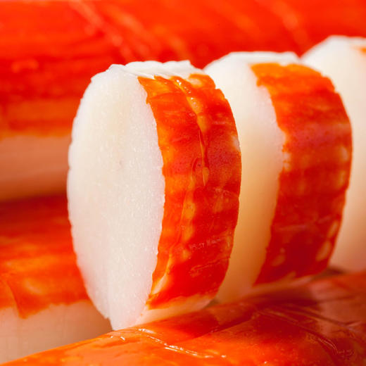 日本进口零食丸玉水产北海道新鲜长脚即食蟹肉棒蟹肉卷蟹柳45g