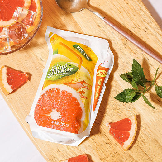 内购专享仅限自提minisummer100nfc复合果汁西柚汁苹果汁饮料不添加