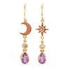 北京仓｜PERCOSSI PAPI-Sun & Moon-天然紫水晶 耳环［意大利设计师］ 商品缩略图0