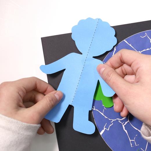 我们同住的地球村diy创意画 幼儿园地球日手工美术贴画制作材料包 商品图2